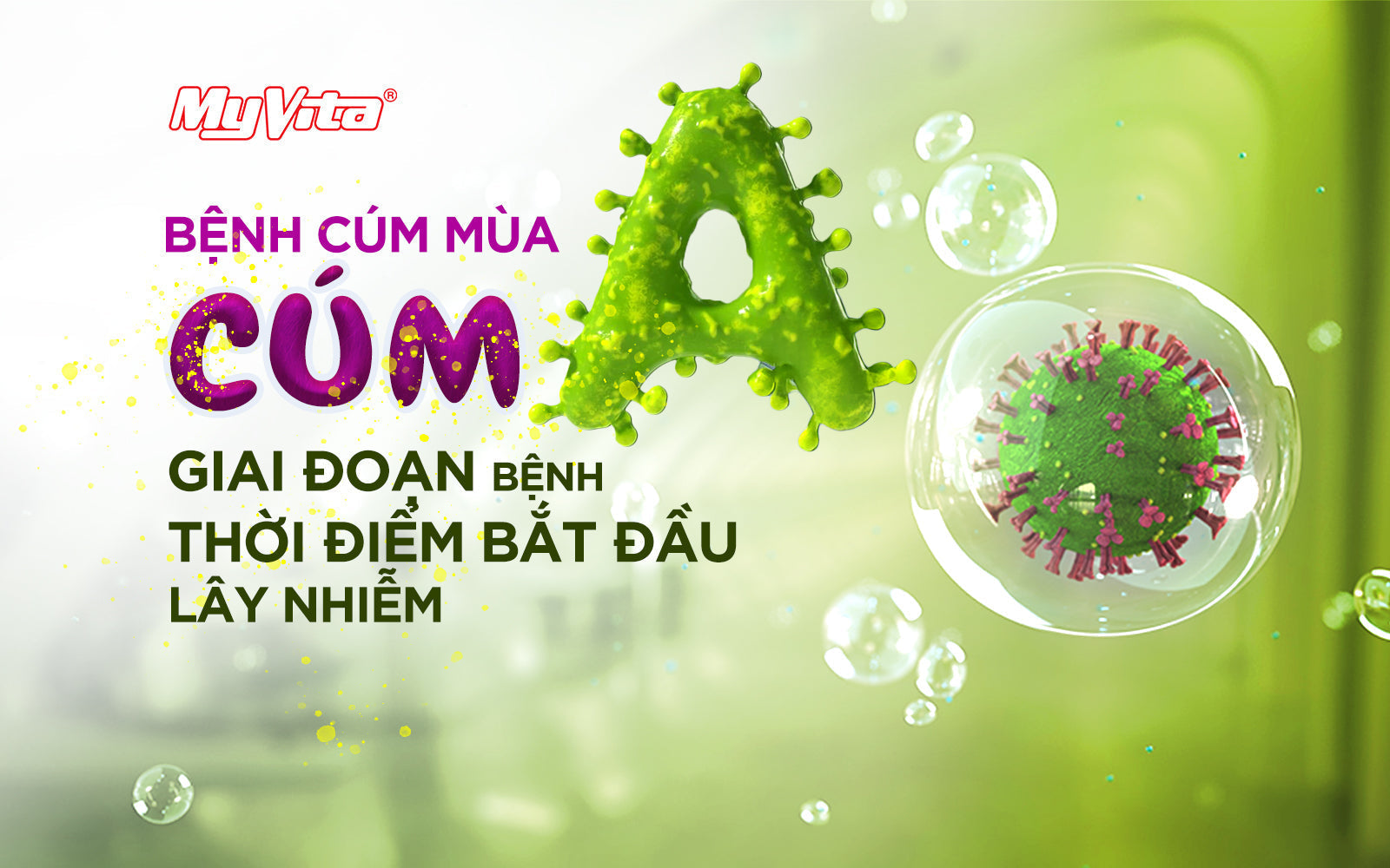 BỆNH CÚM MÙA (CÚM A): GIAI ĐOẠN BỆNH, THỜI ĐIỂM BẮT ĐẦU LÂY NHIỄM