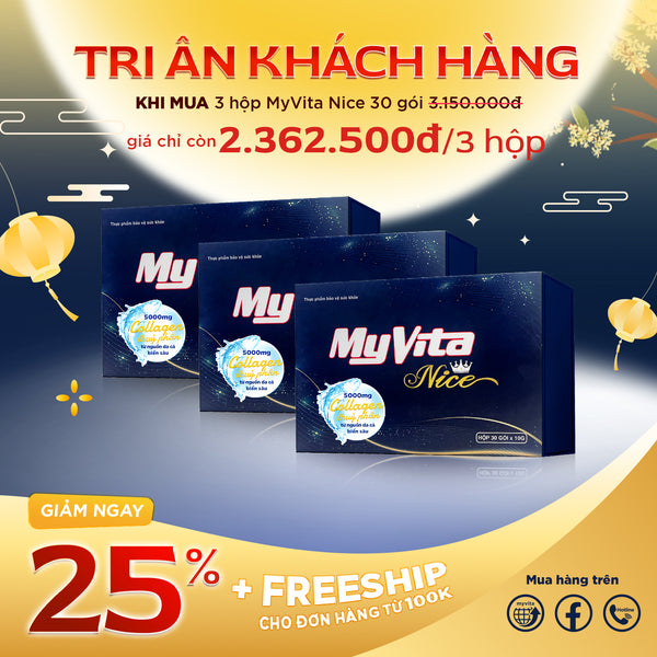 Combo 3 hộp Collagen MyVita Nice