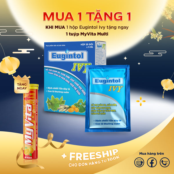 Mua Hộp Siro Eugintol IVY TẶNG 1 tuýp sủi MyVita Multi