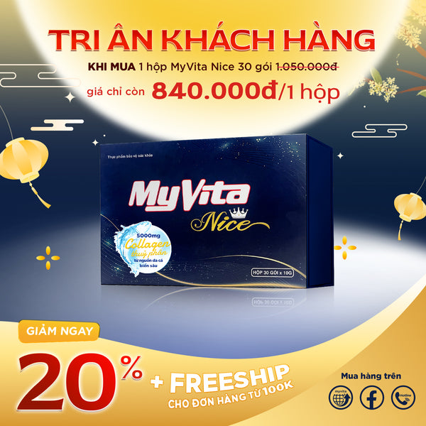 30 ngày uống Collagen MyVita Nice
