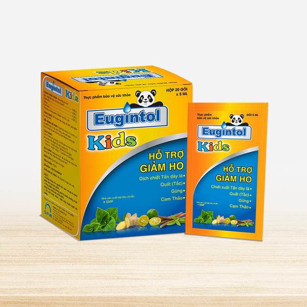 Eugintol Kids: Siro thảo dược bổ phế giảm ho cho trẻ em