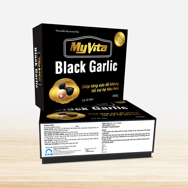 MyVita Black Garlic: Tỏi đen được làm từ 100% tỏi cô đơn tươi