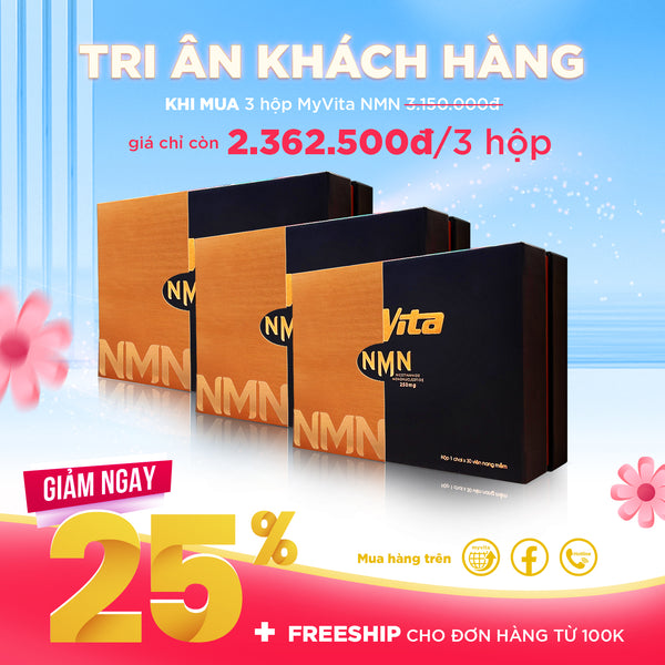 Quà 8 tháng 3 - Mua 3 Hộp MyVita NMN - GIẢM 25%