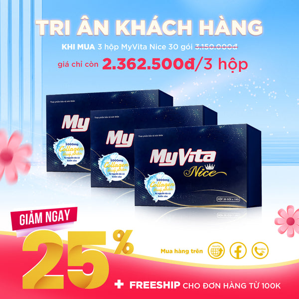 Quà 8 tháng 3 - Mua 3 Hộp MyVita Nice - GIẢM 25%