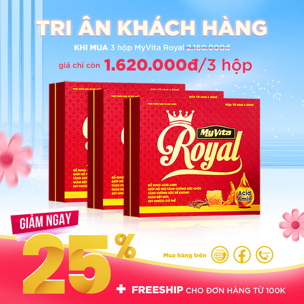 Quà 8 tháng 3 - Mua 3 Hộp MyVita Royal - GIẢM 25%